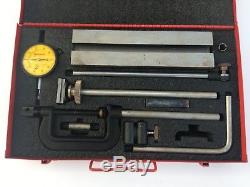 Vintage Starrett 665 Dial Test Indicator Inspection Set in Metal Box