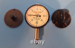 Vintage Starrett 80-144J. 001 Miniature Dial Indicator w 3 Backs Made in USA