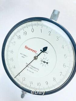 Vintage Starrett Dial Indicator #656-617J with #674-2 Starrett Back Mount Bracket