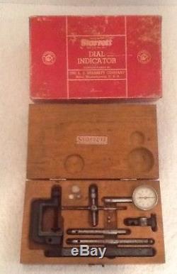 Vintage Starrett Dial Test Indicator No. 196a Original Wooden Box