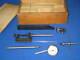 Vintage Starrett No. 196 Dial Indicator Set Near Mint Condition with Wooden Box