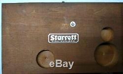 Vintage Starrett No. 196 Dial Indicator in Wood Box With ALL AttS. MINT LIST$976.0