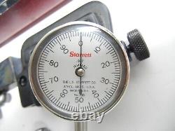 Vintage Starrett No. 196 Dial Test Indicator Kit, Red Hard Case