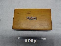 Vintage Starrett No. 196 Universal Dial Test Indicator with Original Wood Case