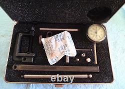 Vintage Starrett No. 196A1Z Dial Test Indicator Set withCase No. 196 Back Plunger