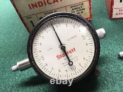 Vintage Starrett No. 25-128 Dial Indicator & 25-131 Athol MA USA? LOOK
