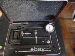 Vintage Starrett Universal Dial Test Indicator No. 196 Set With Case + extras